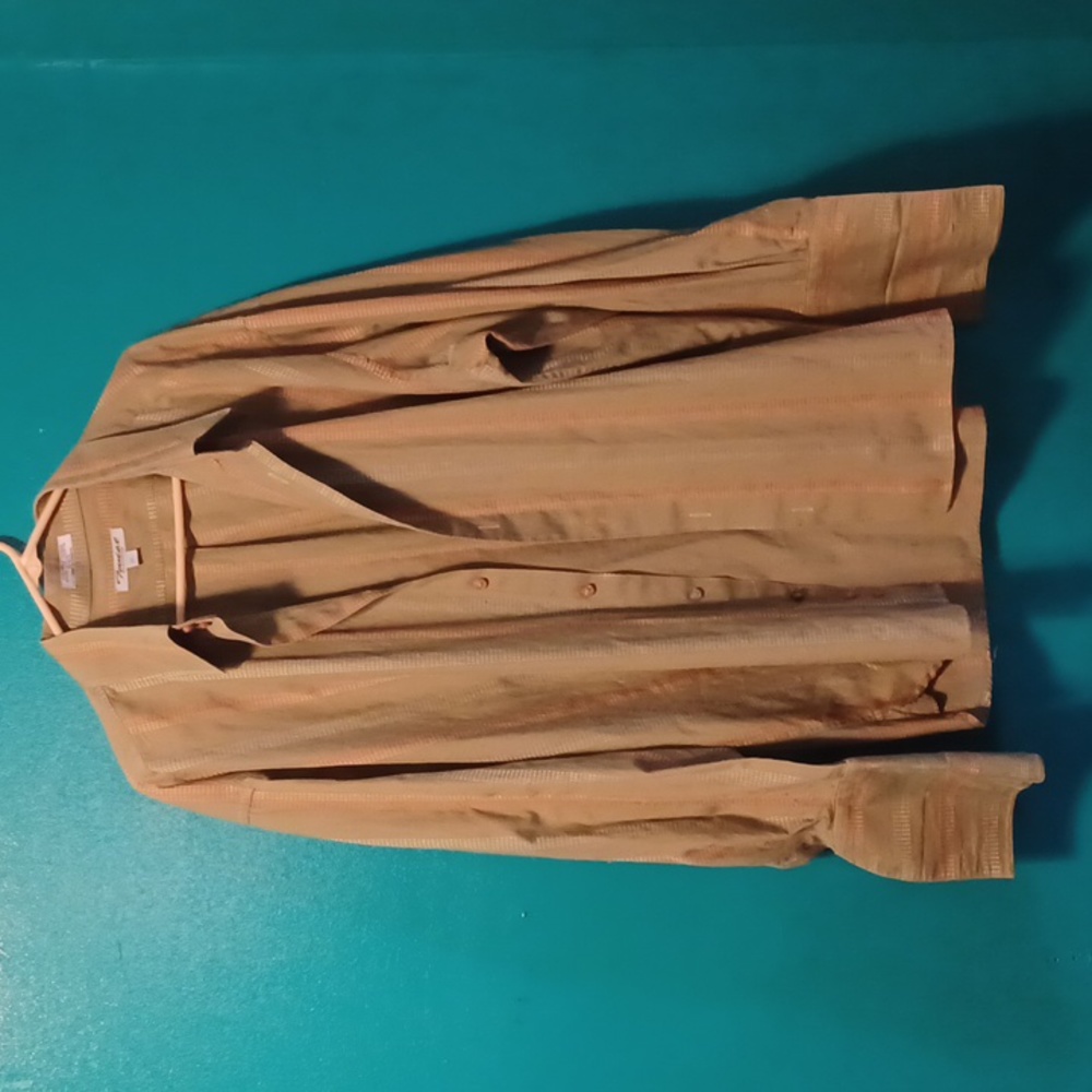 Men's Twist Platinum 3XL French Cuff Shirt